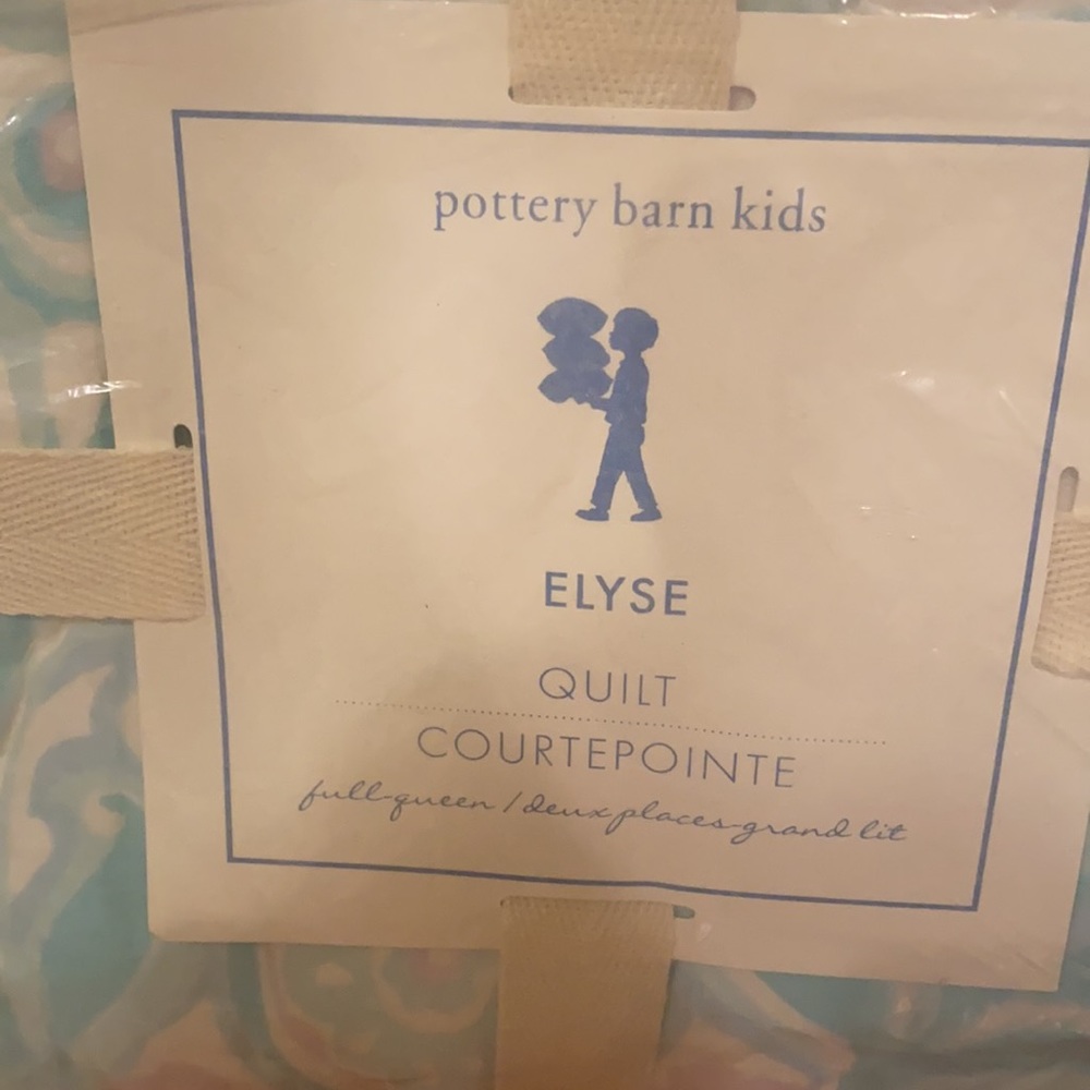 Brand New Pottery Barn Kids Elyse Full/Queen Quilt